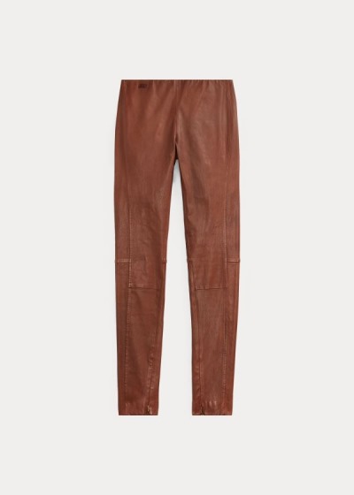 Women's Polo Ralph Lauren Leather Skinny Pants | 967358AHK